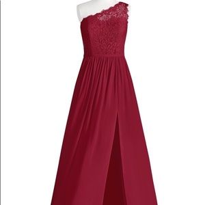 Azazie Demi Burgundy dress